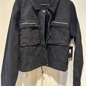 Fashion Nova Black Utility Jacket